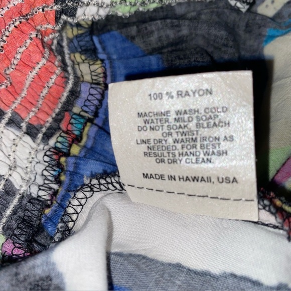 Jams World Short Cap Sleeve Dress Size S Abstract Black Multicolor Print V-Neck - Picture 10 of 12